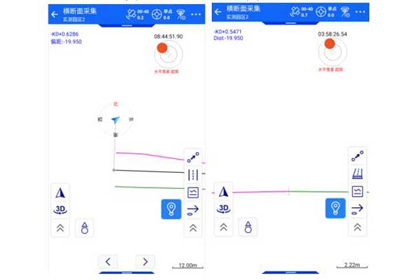 中海迖RTK道路放樣橫斷面怎么采集?相關教程詳解